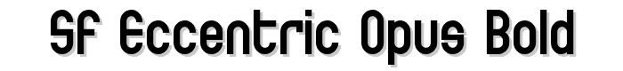 SF Eccentric Opus Bold font